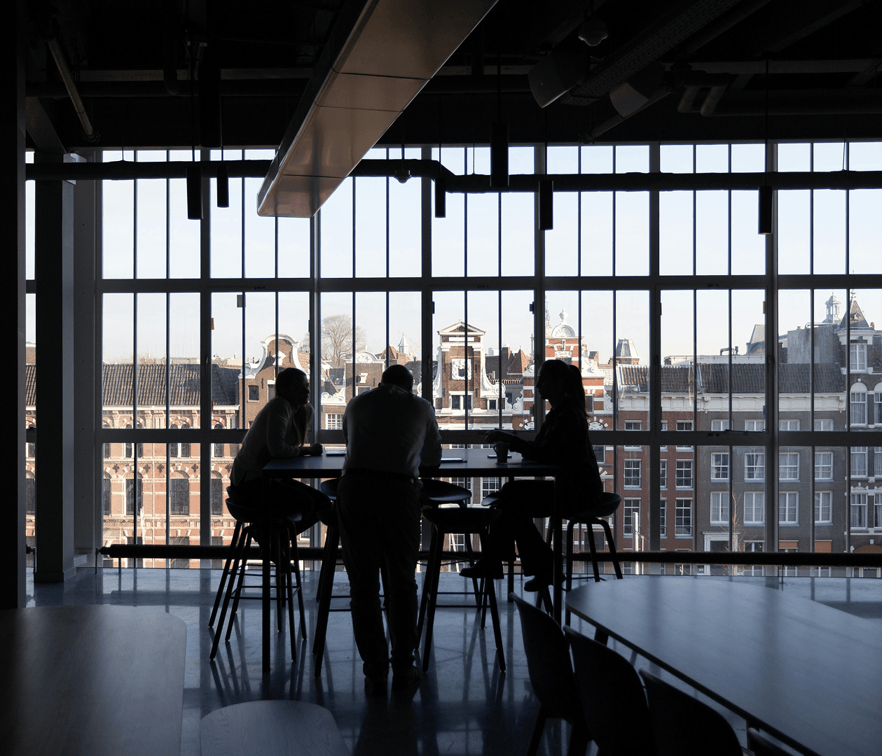 People in a meeting in a modern office
